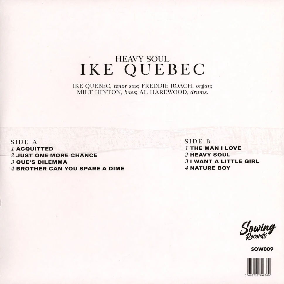 Ike Quebec - Heavy Soul Clear Vinly Edition