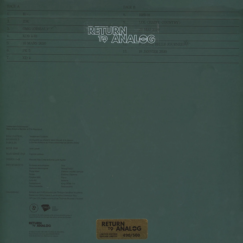 Totalement Sublime - Totalement Sublime Clear Vinyl Edition