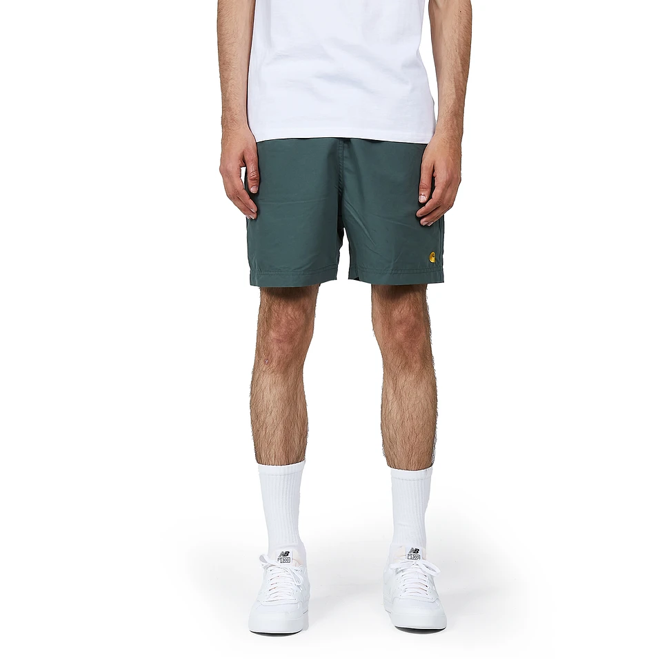 Carhartt WIP Chase Swim Trunks (Hemlock Green / Gold) HHV