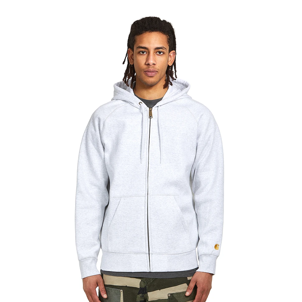 Carhartt WIP - Hooded Chase Jacket (Ash Heather / Gold) | HHV