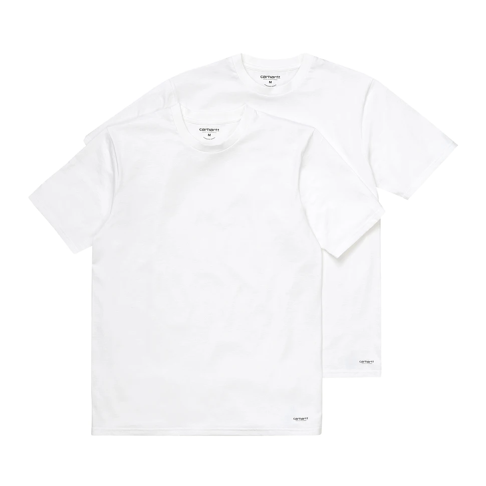 Carhartt WIP - Standard Crew Neck T-Shirt (Pack of 2) (White + White) | HHV | T-Shirts