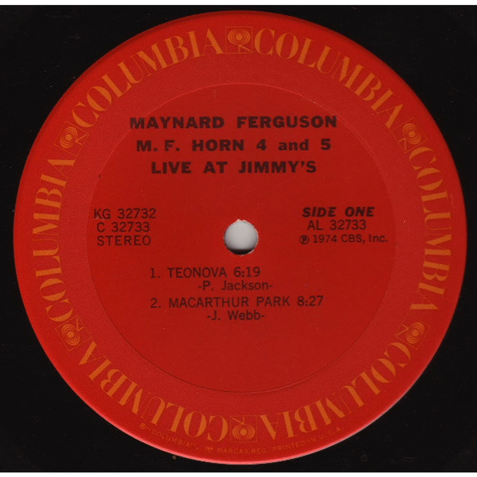 Maynard Ferguson - M.F. Horn 4&5: Live At Jimmy's