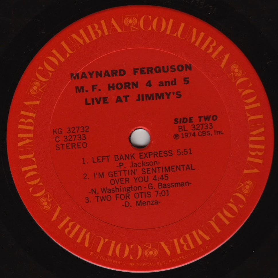 Maynard Ferguson - M.F. Horn 4&5: Live At Jimmy's