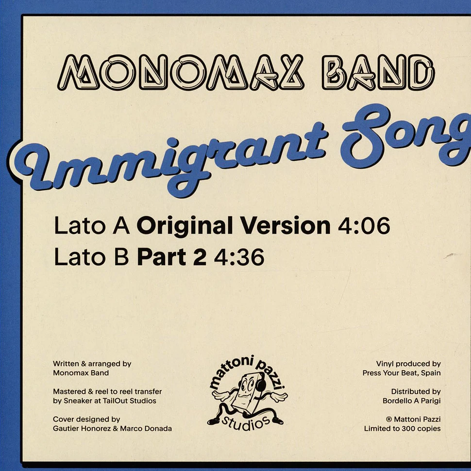 Monomax Band - Immigrant Song