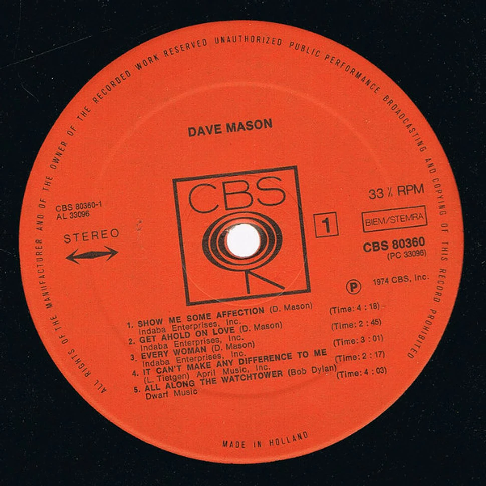 Dave Mason - Dave Mason