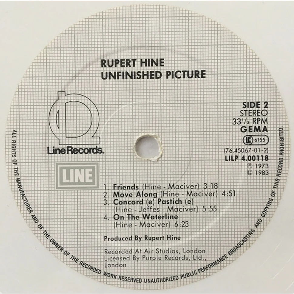Rupert Hine - Unfinished Picture