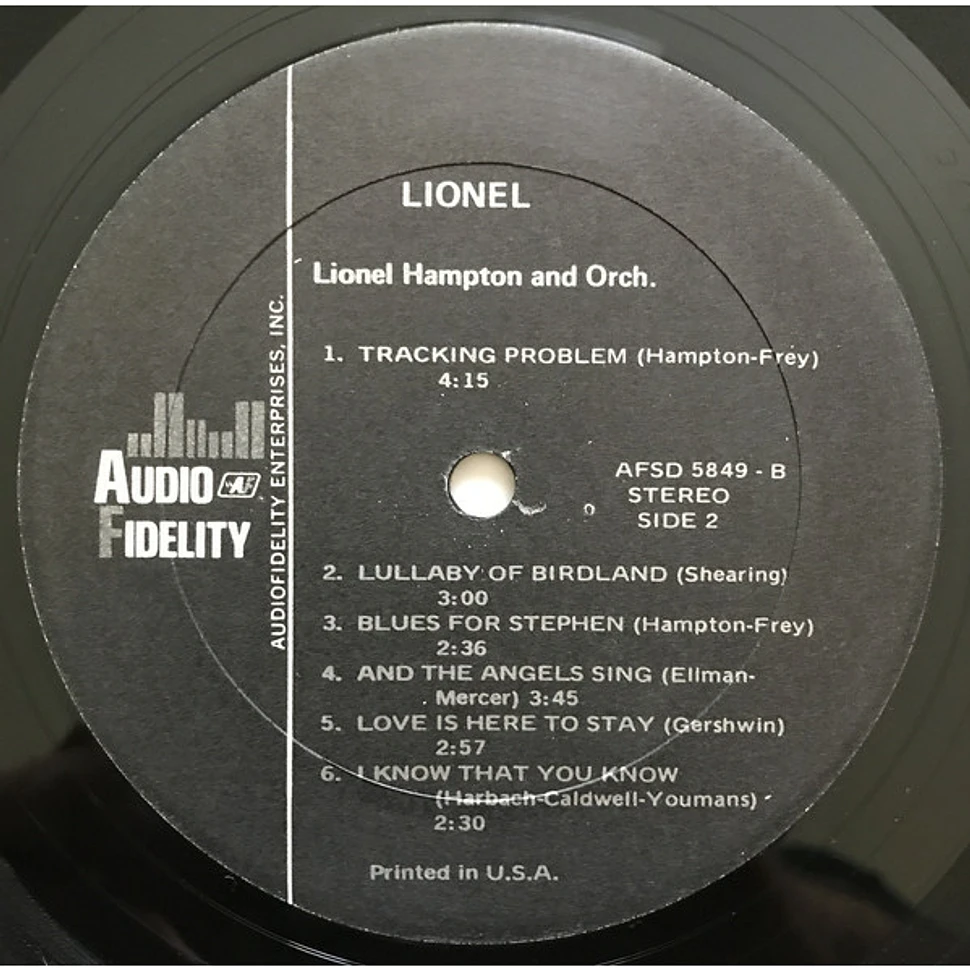 Lionel Hampton And His Orchestra - Lionel