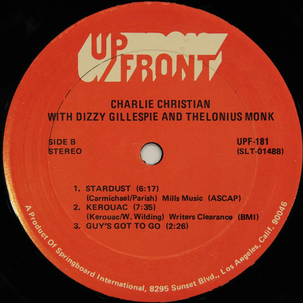 Charlie Christian With Dizzy Gillespie & Thelonious Monk - Charlie Christian With Dizzy Gillespie & Thelonius Monk
