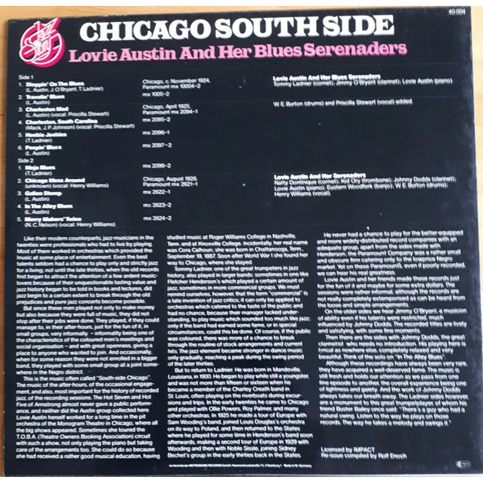 Lovie Austin's Blues Serenaders - Chicago South Side