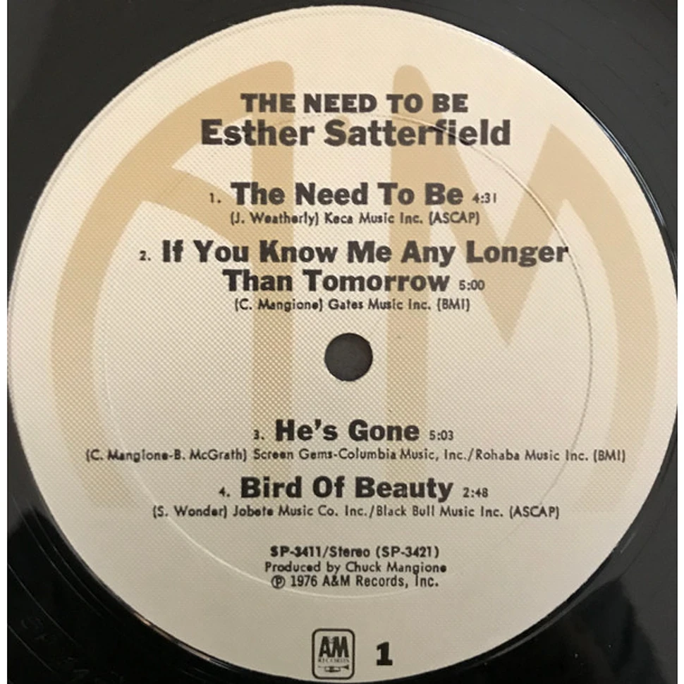 Esther Satterfield - The Need To Be