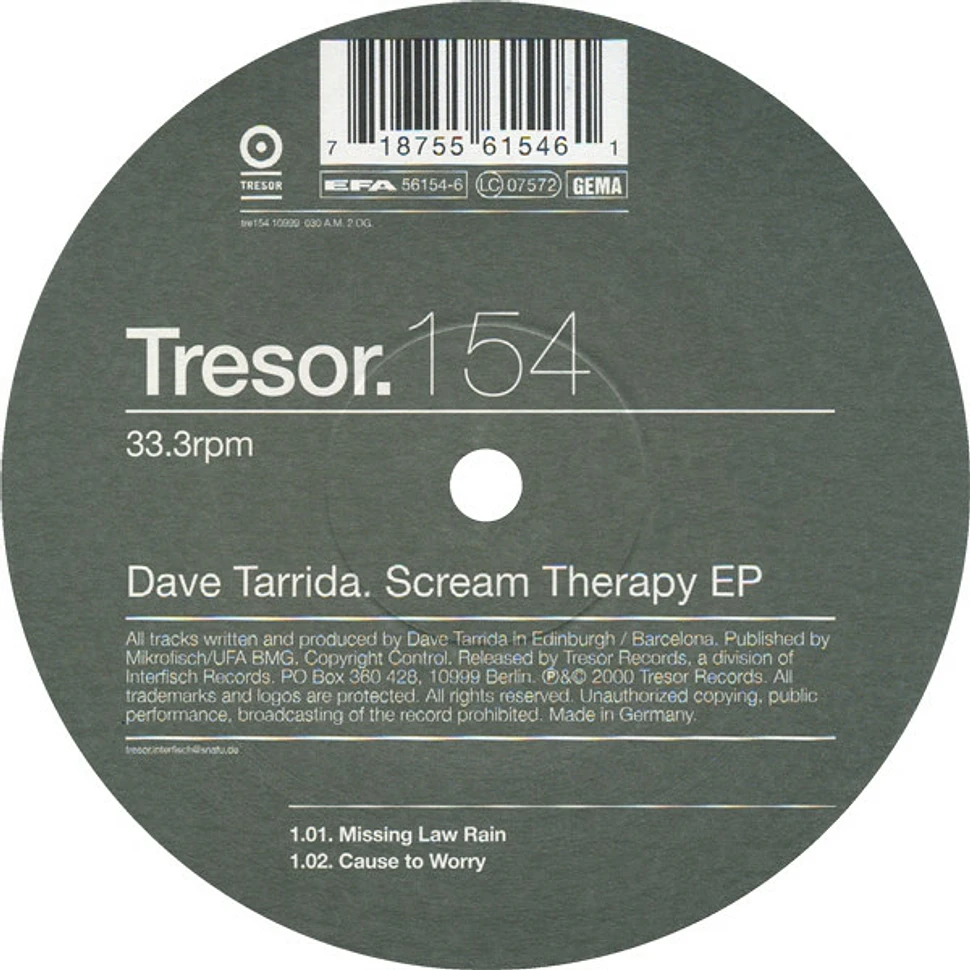 Dave Tarrida - Scream Therapy