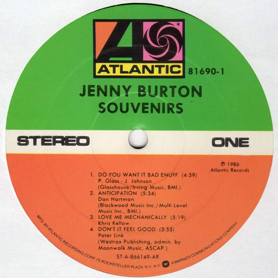 Jenny Burton - Souvenirs