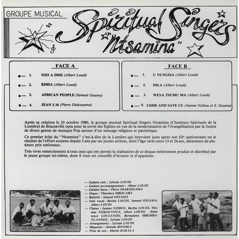 Spiritual Singers Ntsamina - Weya Tsumu Ma