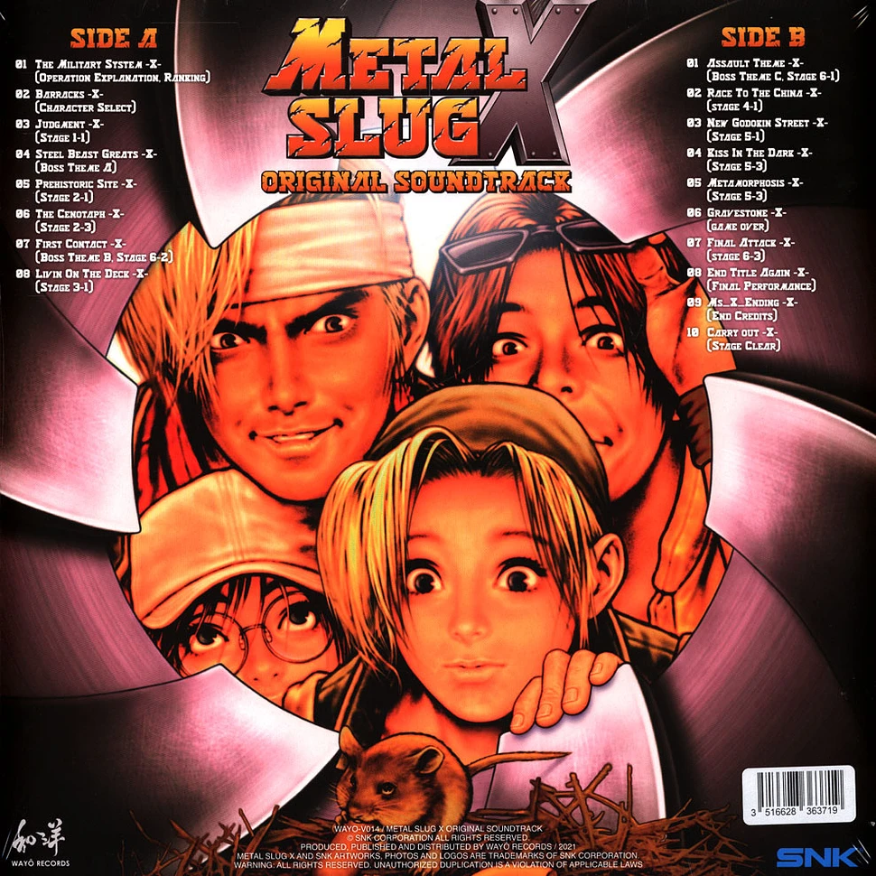SNK Sound Team - OST Metal Slug X Orange Vinyl Edition