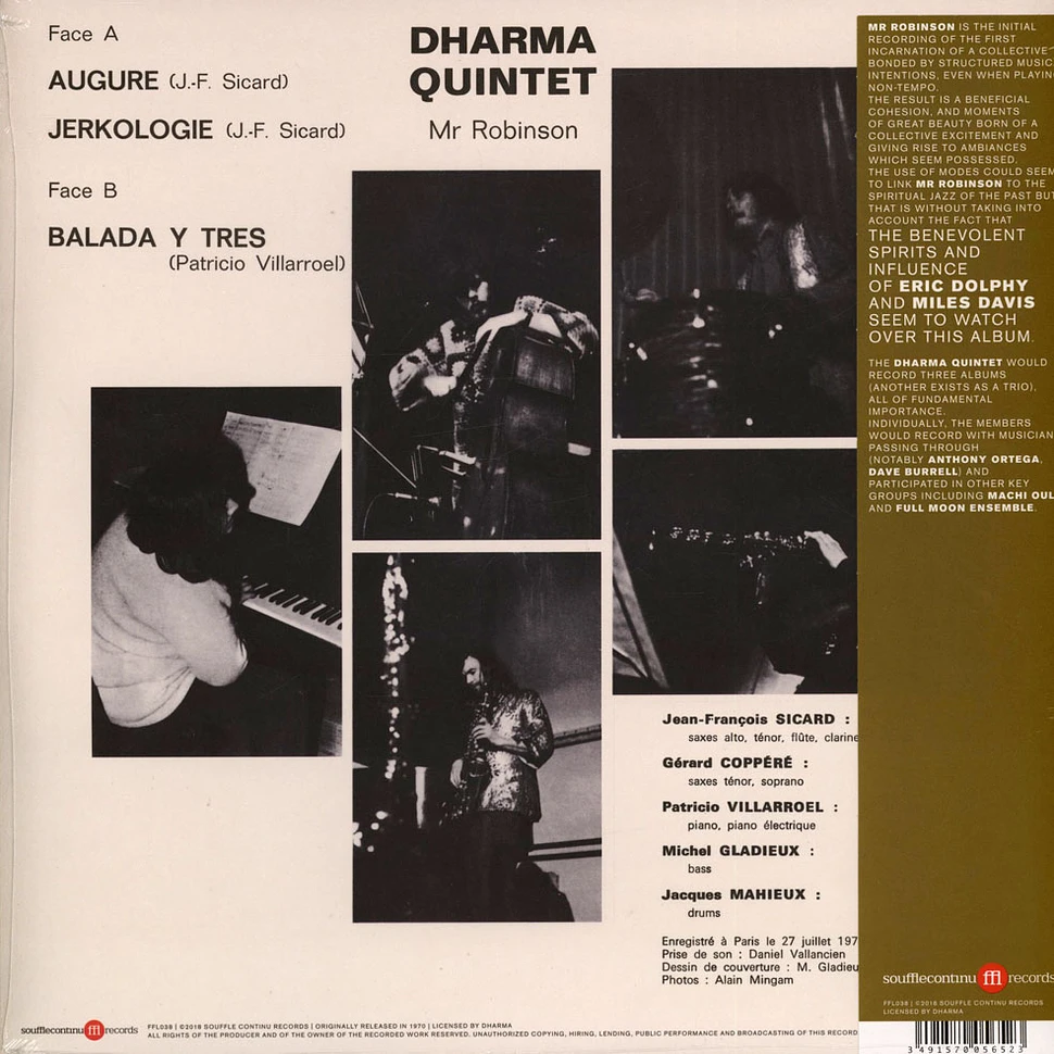 Dharma Quintet - Mr. Robinson