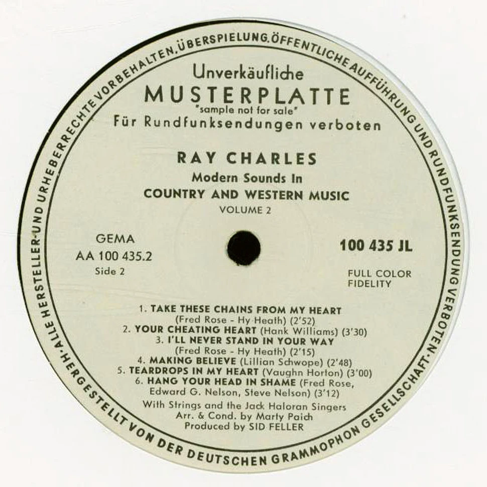 Ray Charles - Modern Sounds In Country And Western Music Volume Two