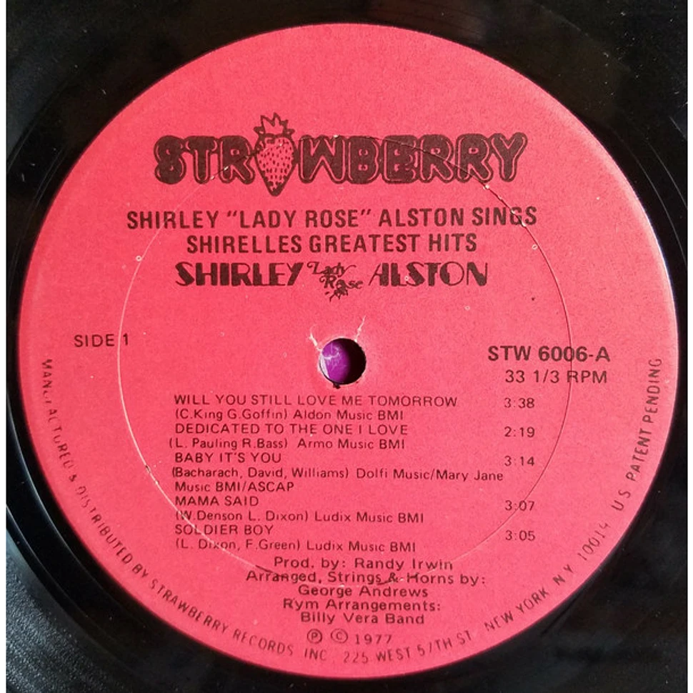 Shirley Alston - Sings Shirelles Greatest Hits