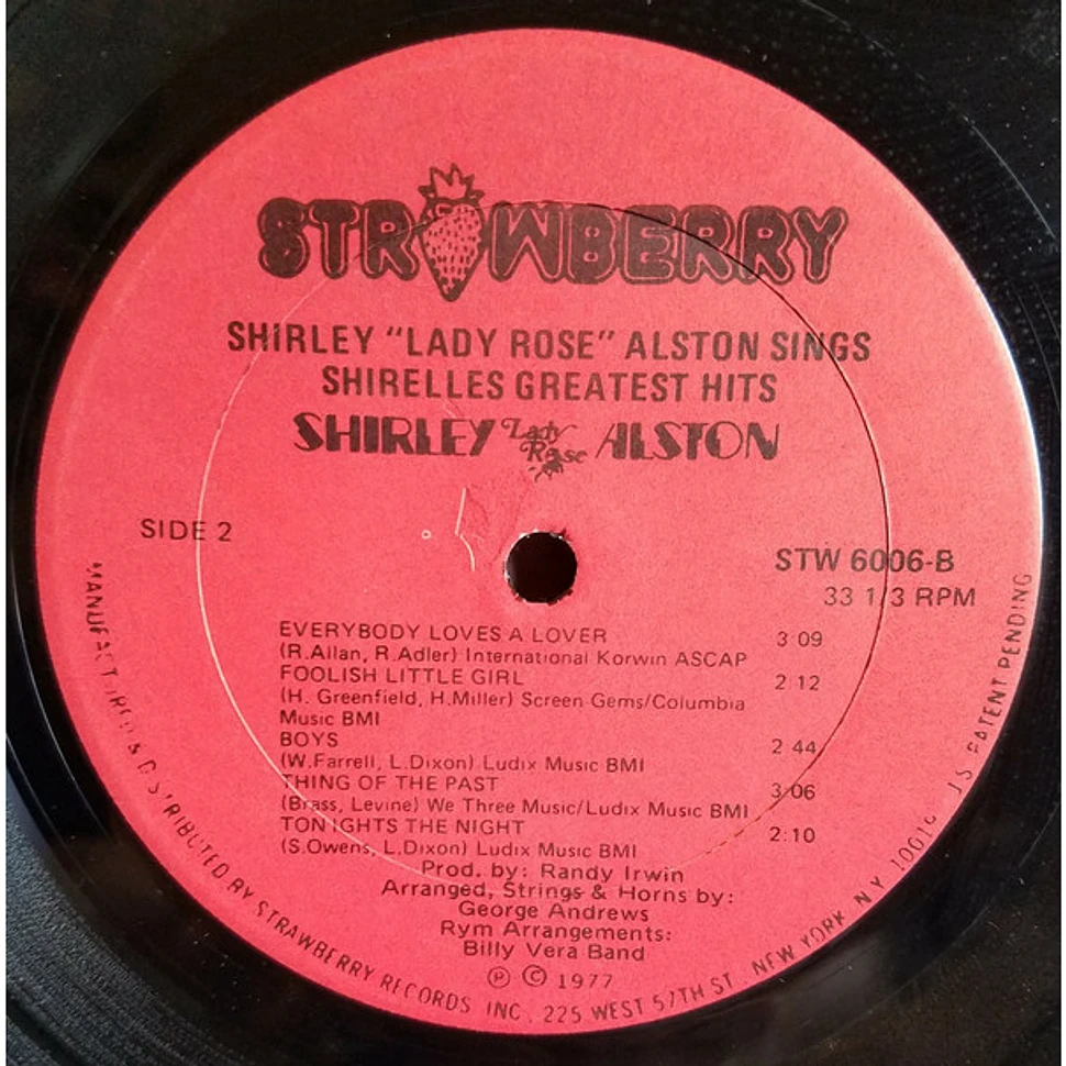 Shirley Alston - Sings Shirelles Greatest Hits
