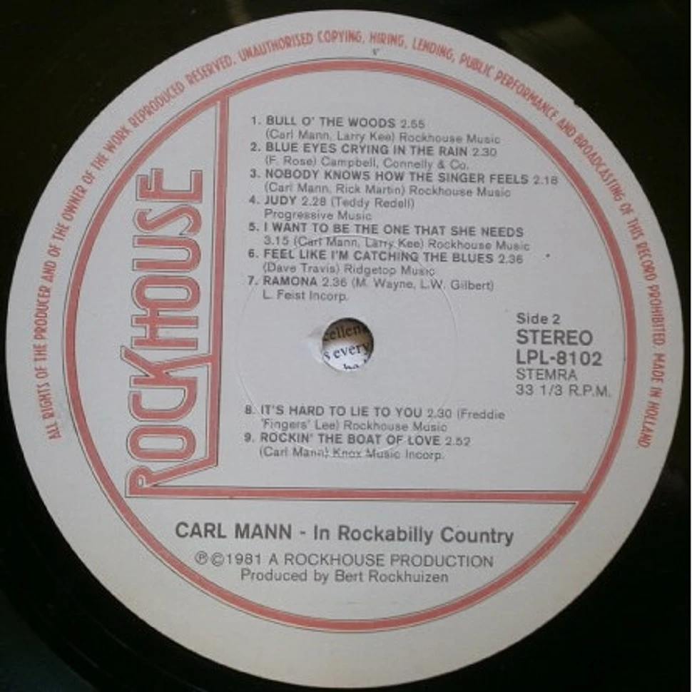 Carl Mann - In Rockabilly Country