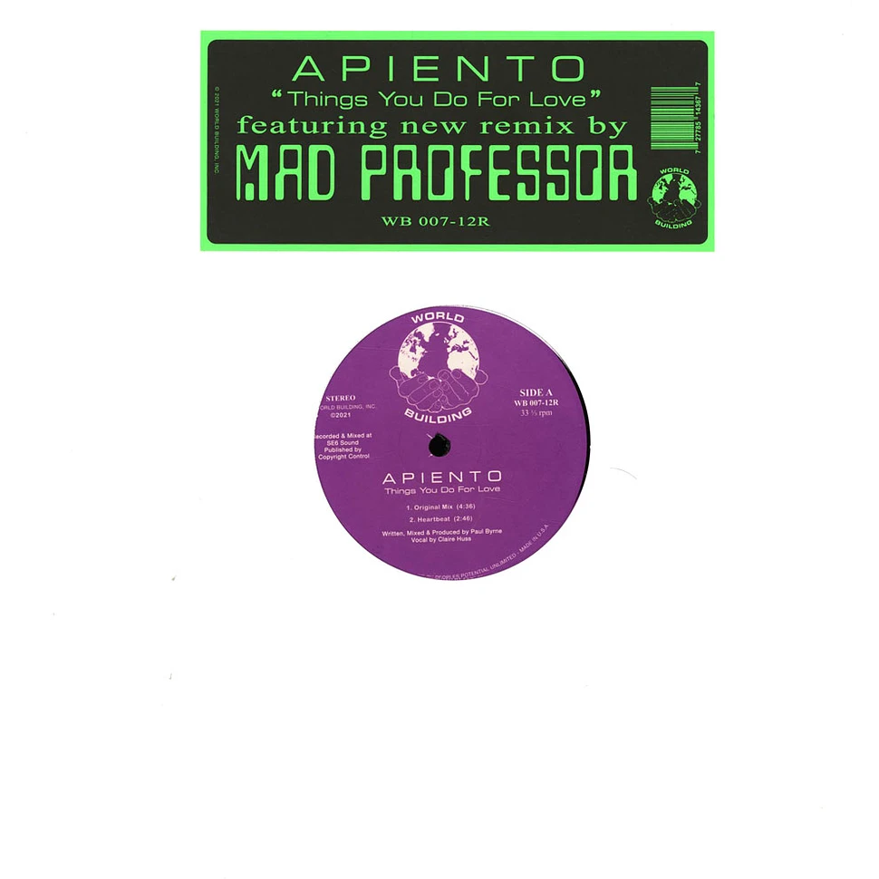 Apiento - Things You Do For Love Mad Professor Remix