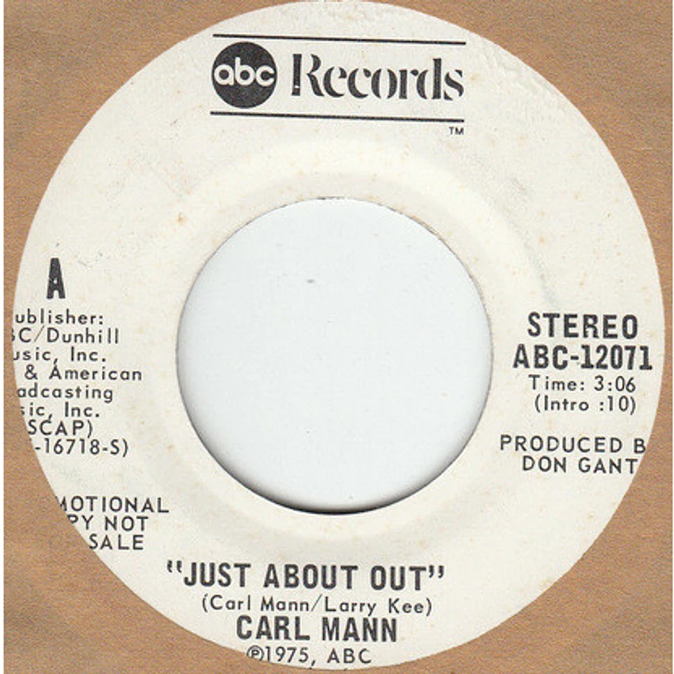 Carl Mann - Just About Out / Neon Lights