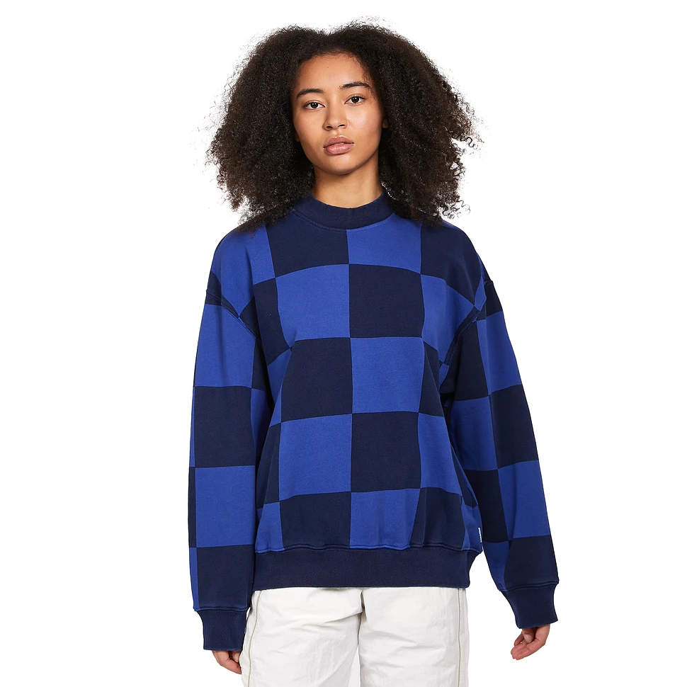 Stüssy - Blur Checker Fleece Mock Neck