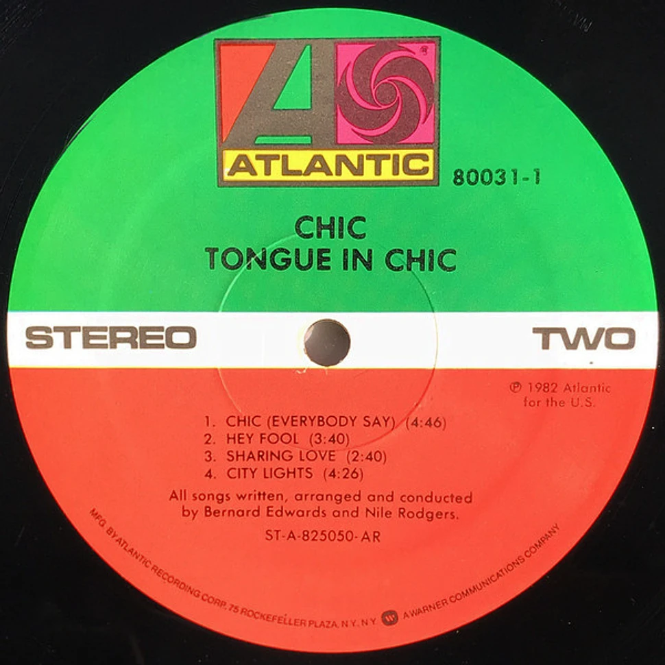 Chic - Tongue In Chic