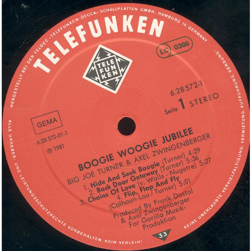 Big Joe Turner / Axel Zwingenberger / Roy Milton - Boogie Woogie Jubilee