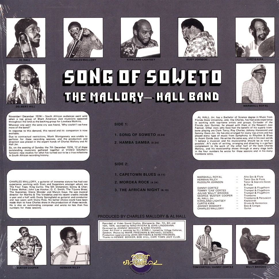 The Mallory-Hall Band - Song Of Soweto