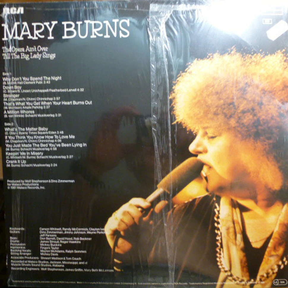 Mary Burns - The Opera Ain't Over Till The Big Lady Sings