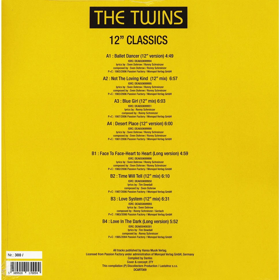 The Twins - 12” Classics