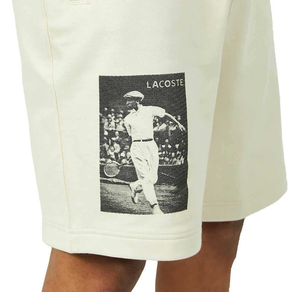 Lacoste L!ve - Print Cotton Fleece Shorts