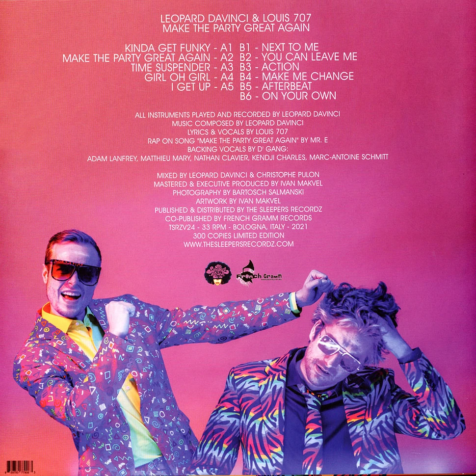 Leopard Davinci & Louis 707 - Make The Party Great Again Yellow Vinyl Edition