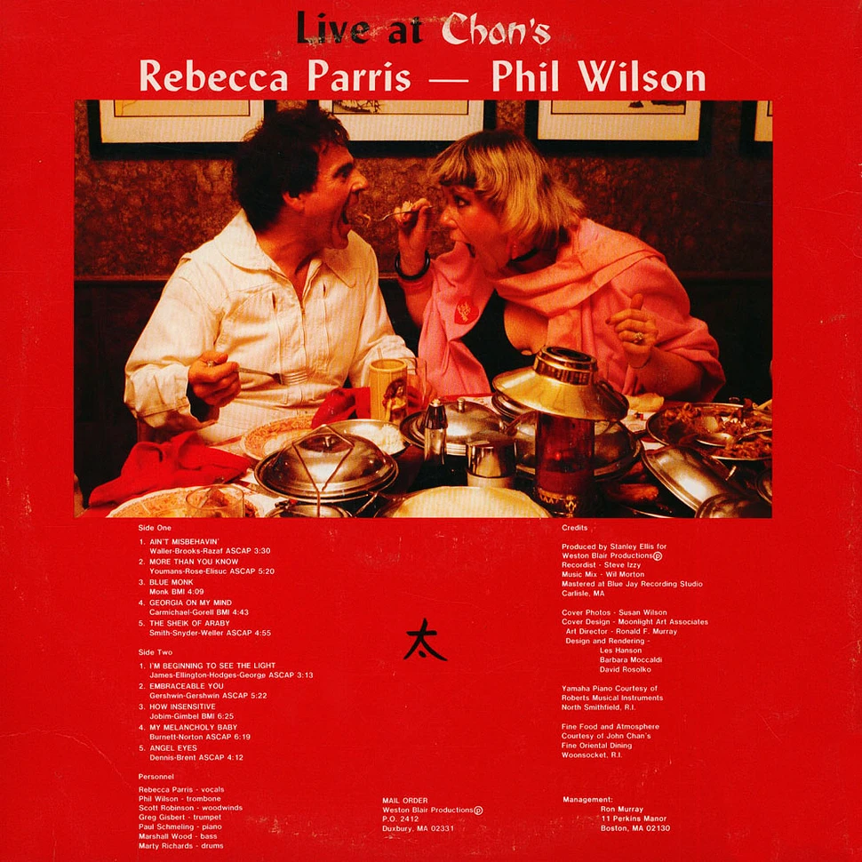 Rebecca Parris, Phil Wilson - Live At Chan's