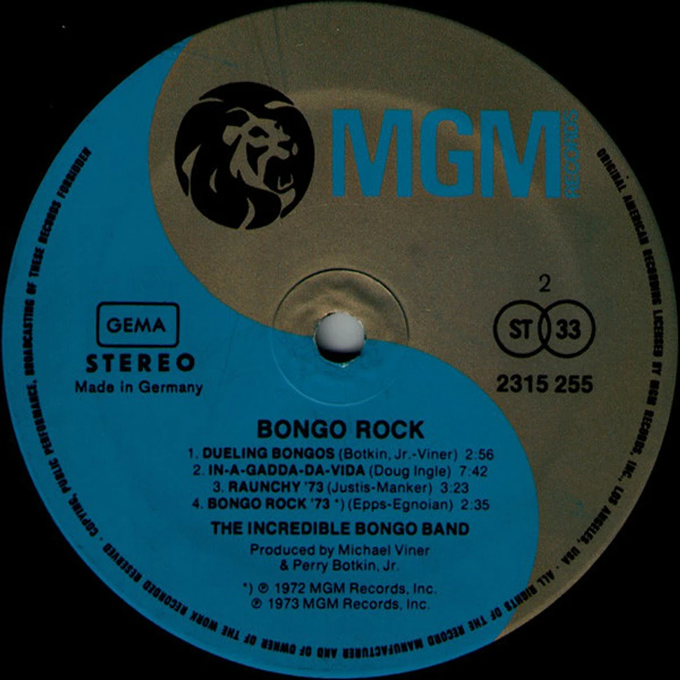 The Incredible Bongo Band - Bongo Rock