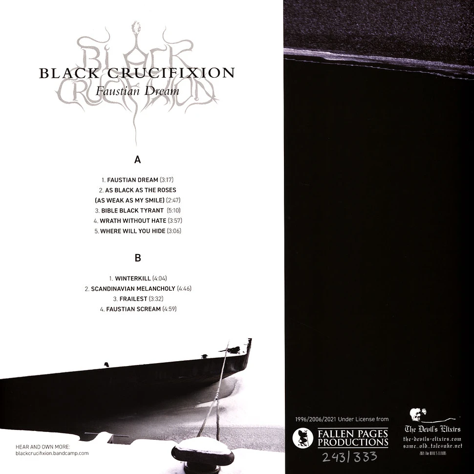 Black Crucifixion - Faustian Dream White Vinyl Edition