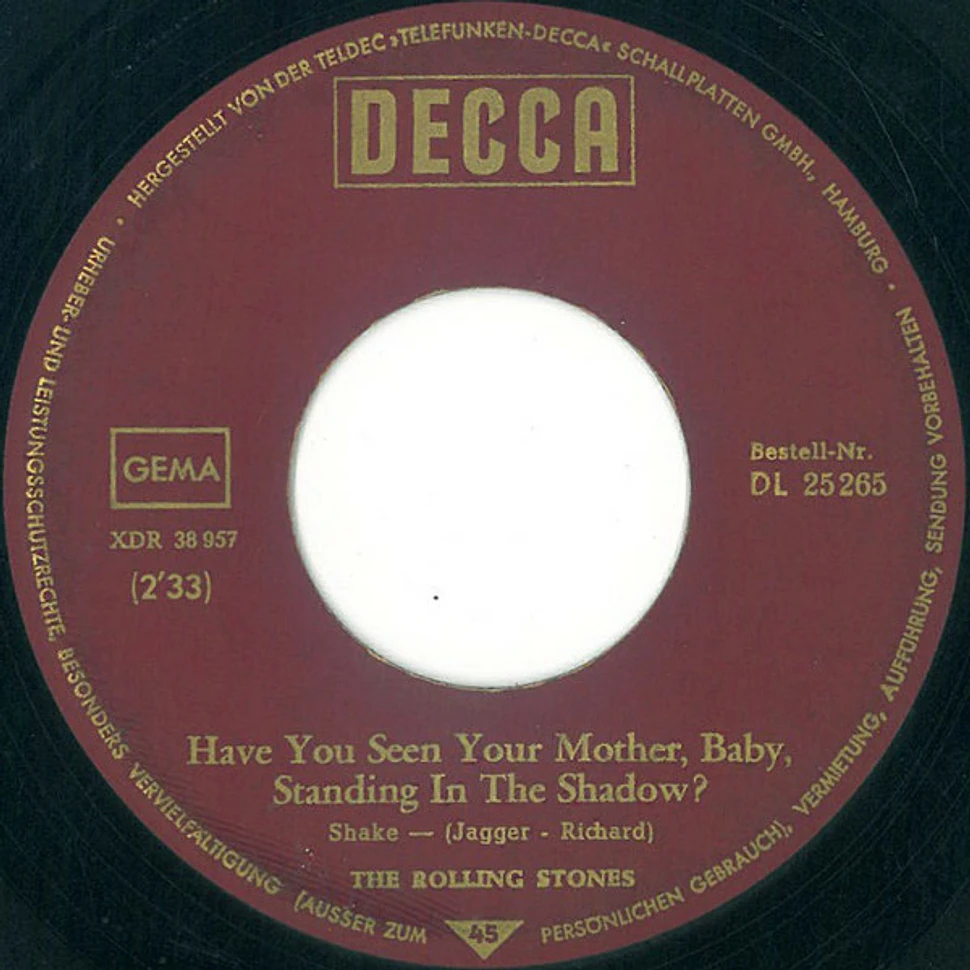 The Rolling Stones - Have You Seen Your Mother, Baby, Standing In The Shadow? / Who's Driving Your Plane