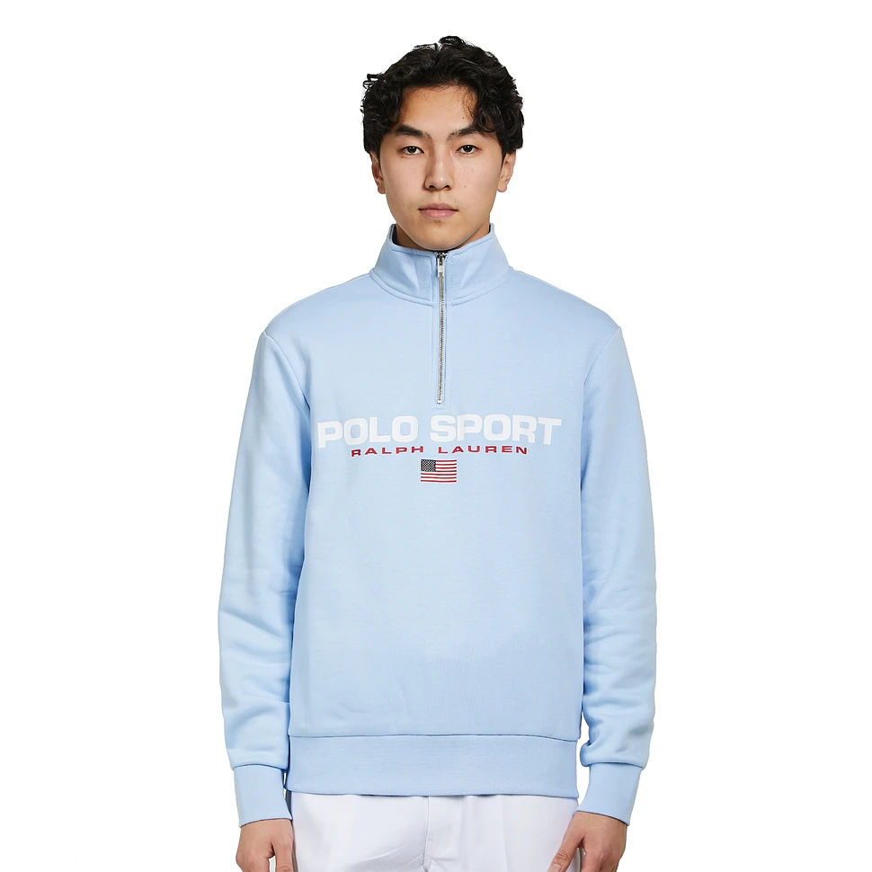 Polo Ralph Lauren - Sport Fleece Long Sleeve 1/3 Zip Sweatshirt (Elite  Blue) | HHV