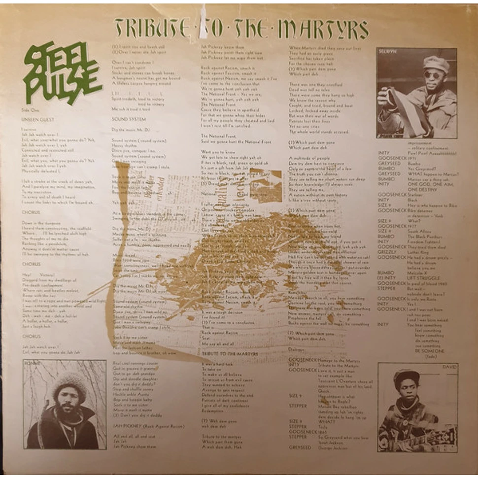 Steel Pulse - Tribute To The Martyrs