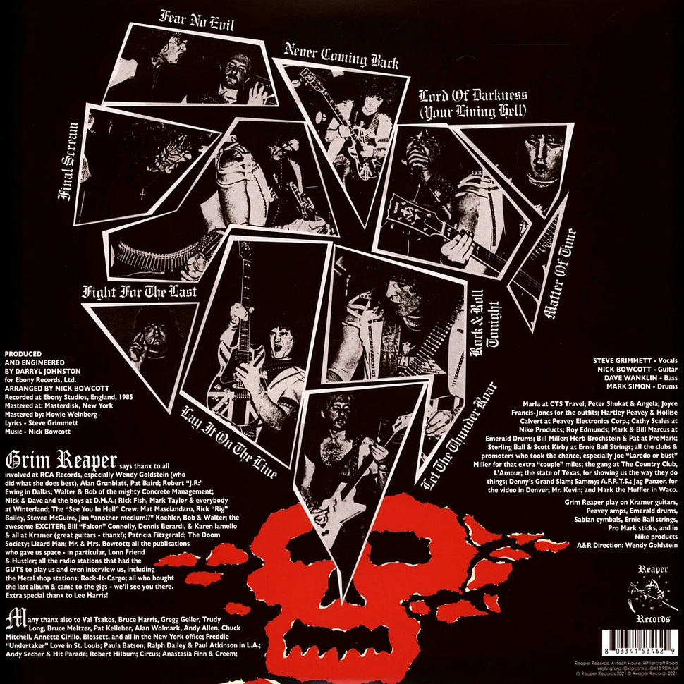 Grim Reaper - Fear No Evil Clear Vinyl Edition
