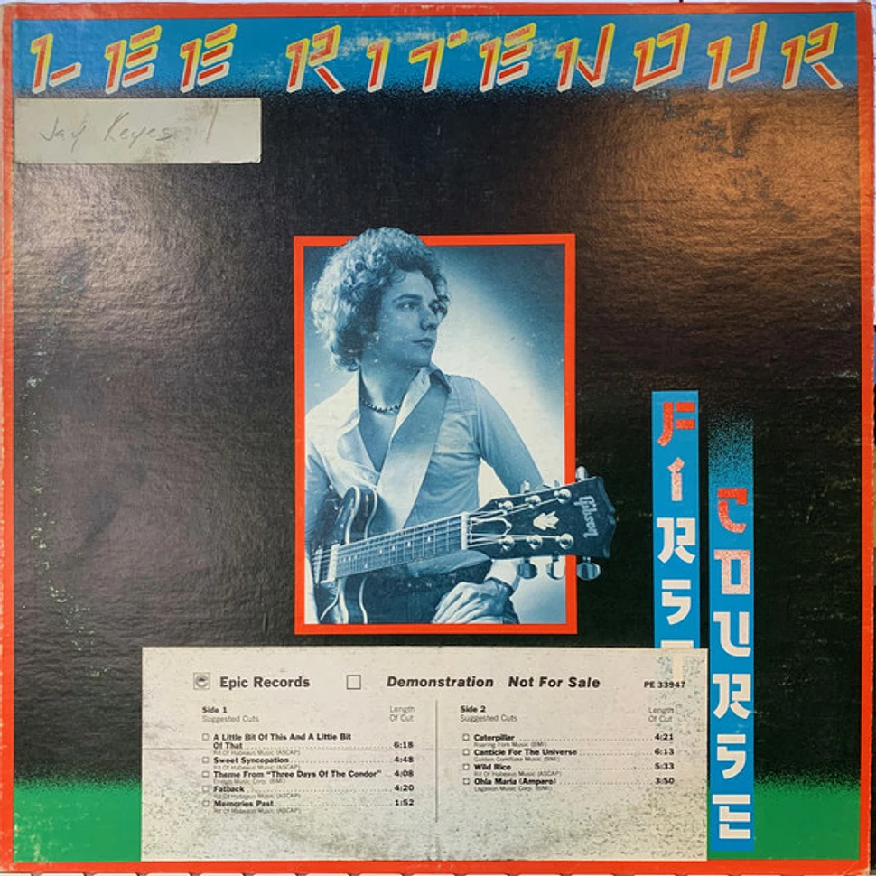 Lee Ritenour - First Course - Vinyl LP - 1976 - US - Original | HHV