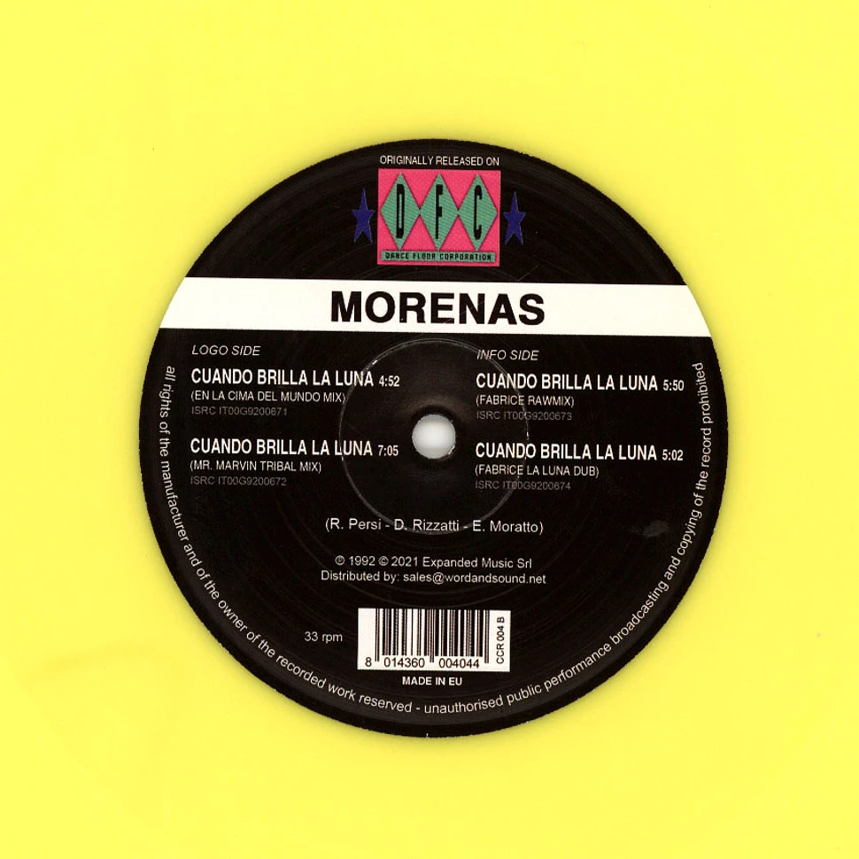 Morenas - Cuando Brilla La Luna Yellow Vinyl Edition