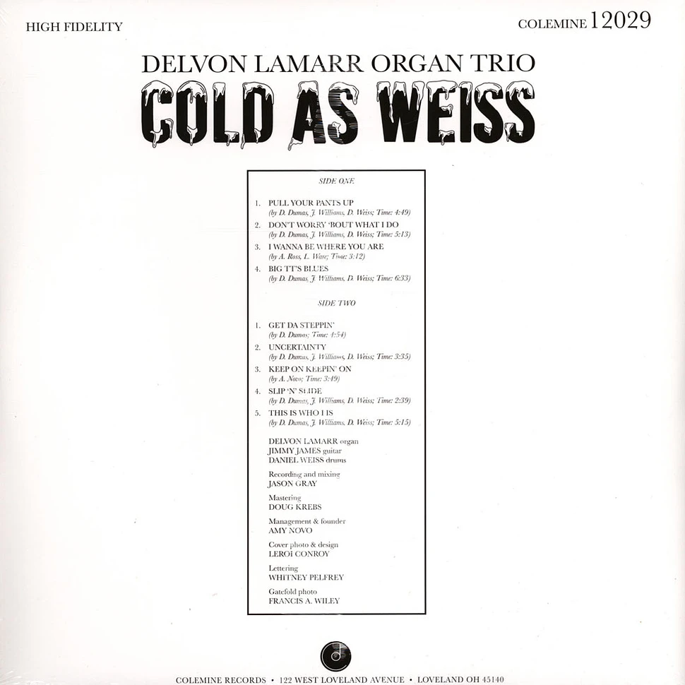 Delvon Lamarr Organ Trio - Cold As Weiss Clear With Blue Mix Vinyl Edition