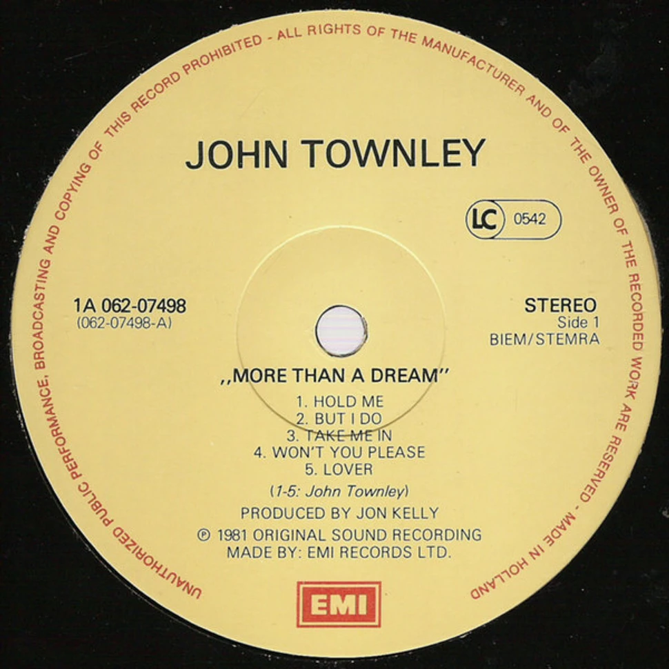 John Townley - More Than A Dream