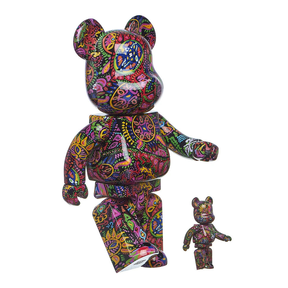 Medicom Toy - 100% + 400% Psychedelic Paisley Be@rbrick Toy