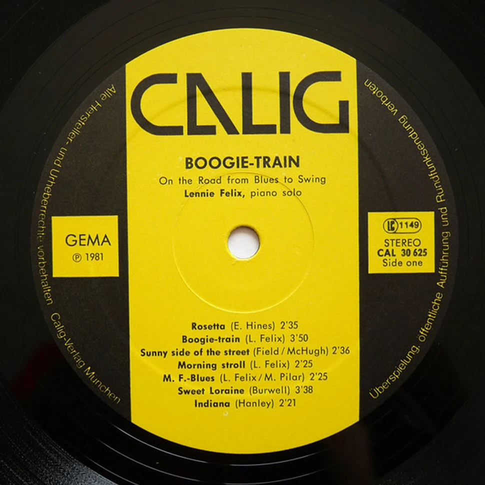 Lennie Felix - Boogie-Train (On The Road From Blues To Swing)