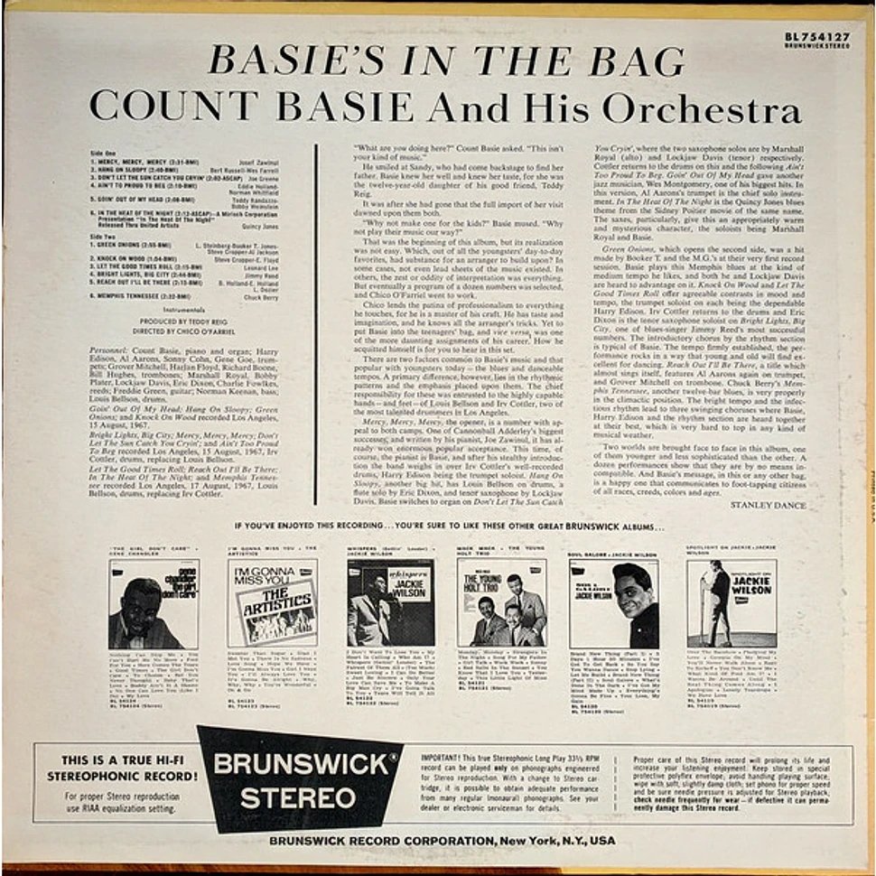 Count Basie Orchestra - Basie's In The Bag