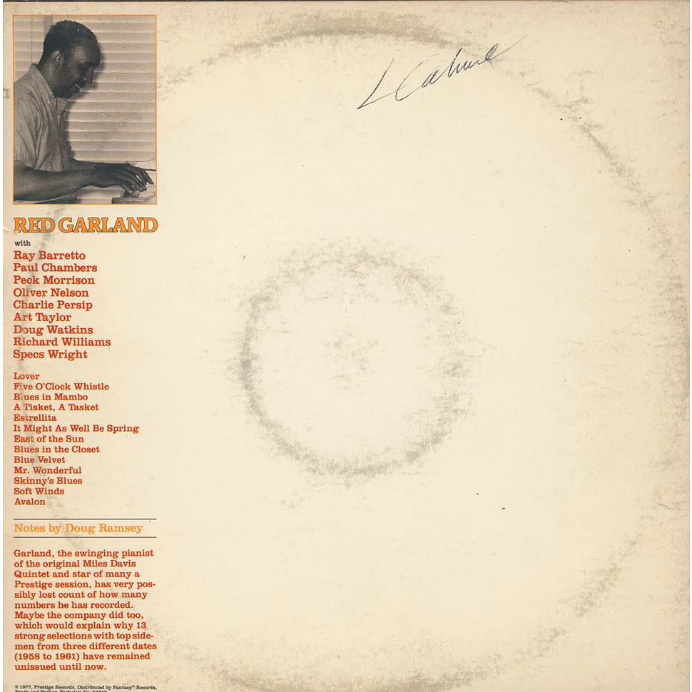 Red Garland - Rediscovered Masters