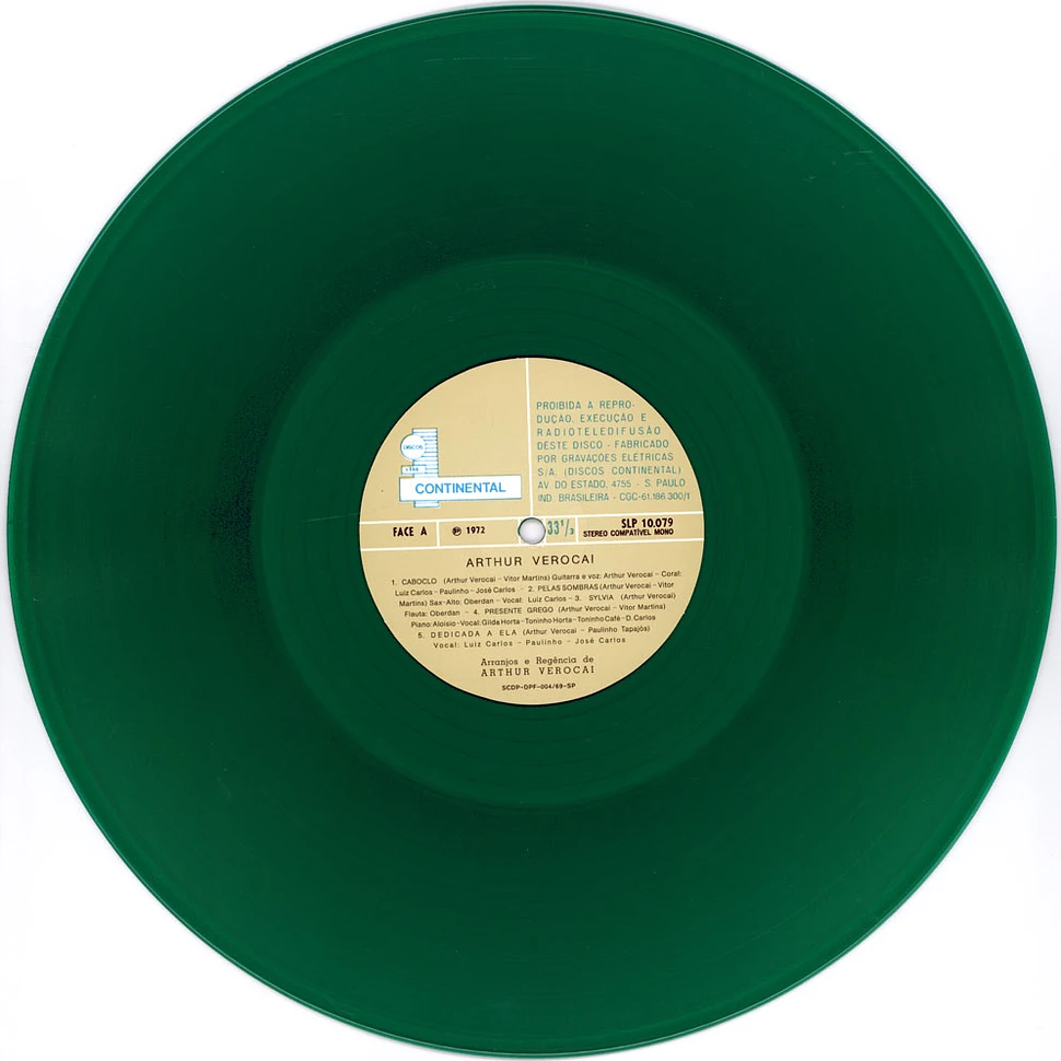 Arthur Verocai - Arthur Verocai HHV Summer Of Jazz Exclusive Half-Speed Mastered Transparent Green Vinyl Edition