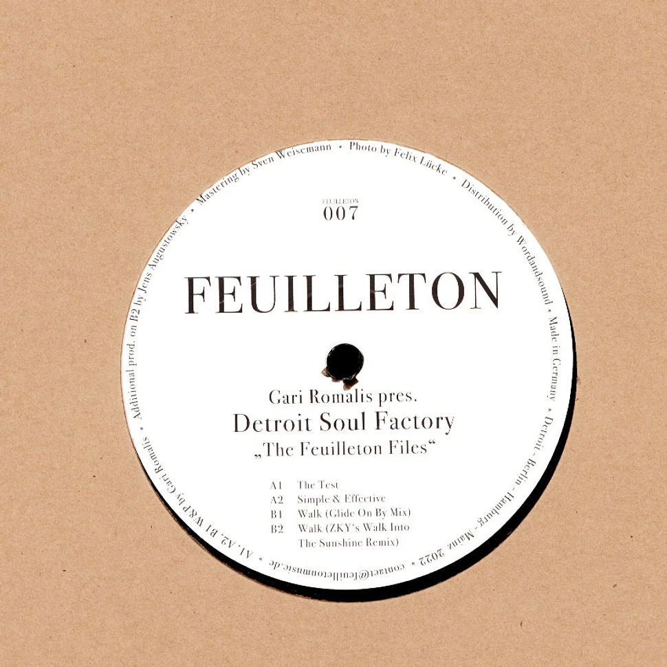 Gari Romalis - Presents Detroit Soul Factory: The Feuilleton Files